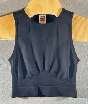 761 | Gymshark Vital Seamless 2.0 Back Cutout Crop Top Tank Black‎ Womens Small thumbnail 1