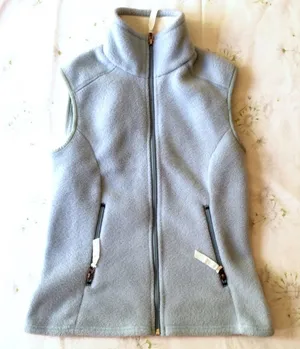 Patagonia Synchilla Vintage Y2K Baby Blue Full Zip Mock Turtleneck Vest Size XS thumbnail 1