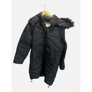 Sam Edelman Puffer Jacket Women Small Black Faux Fur Hood‎ Parka Winter Coat thumbnail 3