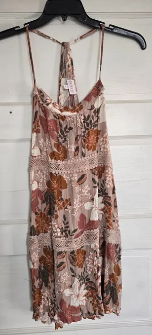 Shyanne Blush Multi Floral Spaghetti-Strap Mini Dress thumbnail 1