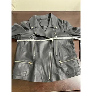 Rawtus Japanese Designer Goatskin Leather Moto Jacket Black 40 M thumbnail 9