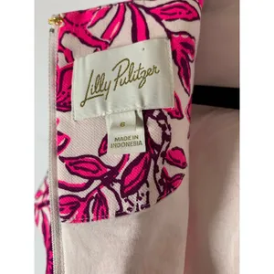 Lilly Pulitzer Mila Dress Size 6 Elderflower Blossom Lil Escape Plan Pink Floral thumbnail 14
