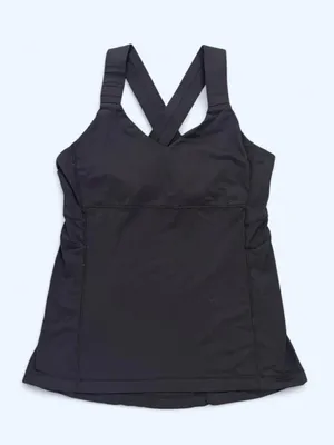 Lululemon Push your limits tank bra top black activewear yoga Pilates gym 10 thumbnail 7