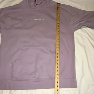 Spread Love Oversized Unisex Midweight Pullover Hoodie Light Purple size XL thumbnail 8