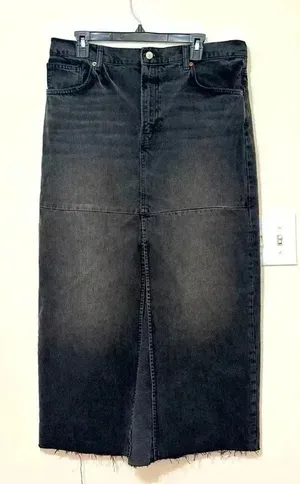 Reformation‎ Jeans Tazz Maxi Denim Skirt 31 thumbnail 1