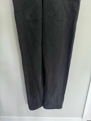Free People We the Free Washed Black Overalls size Medium thumbnail 5