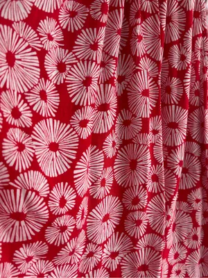 Loft Red Floral Sleeveless Tank Top thumbnail 4