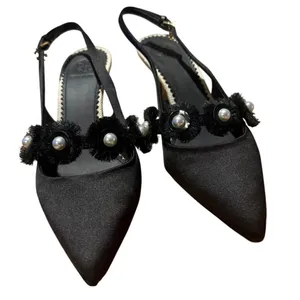 Tory Burch Penelope Black Slingback Heels Sz. 6.5 thumbnail 2