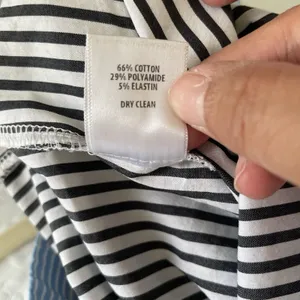 Bailey 44 False Start Short-Sleeve Off-the-Shoulder Shirt Blue Stripes Size 0 thumbnail 13