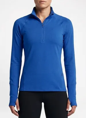 DSG Womens Run Grid 1/4 Zip Pullover Team Royal Blue Size S thumbnail 1