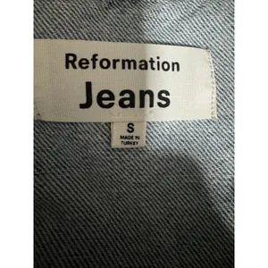 Reformation Jacqui Denim Vest Cayman Wash Button-Front Vest Back Cinch Size S thumbnail 4