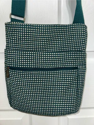 Thirty One Organizing Shoulder Bag Crossbody Bag Dotty Weave thumbnail 1