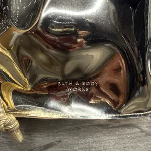 Bath & Body Works Metallic Gold Cosmetic Bag thumbnail 2