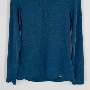 REI Co-op‎ Midweight Quarter Zip Pullover Medium Blue Heathered Gorpcore Hiking thumbnail 3