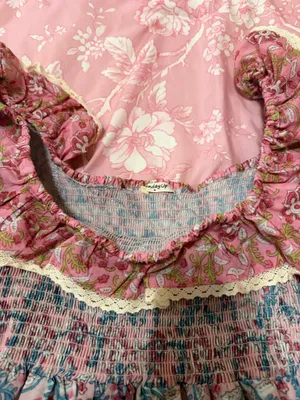 Flora ruffle girly dress Pink Size M thumbnail 6