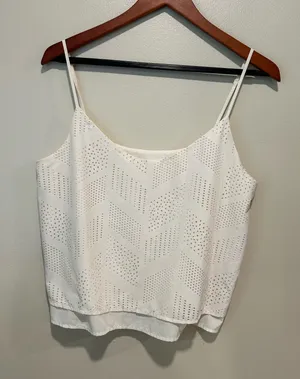 Athleta cream tank top (M)  thumbnail 1
