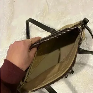 Dooney and Bourke‎ Signature Canvas Leather Purse Vintage DB Brown Shoulder Bag thumbnail 11