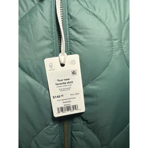 Marine Layer Avalon Lightweight Quilted Bomber Jacket Rainforest Green M NWT thumbnail 13