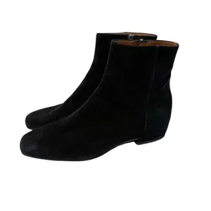 Aquatalia Ulyssa Black Suede‎ Hidden Wedge Ankle Boot Bootie Size 7 thumbnail 7