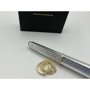 Freida Rothman Signature Cityscape 5 Stack Ring Sterling Silver CZ 6 YRZR090241B thumbnail 6