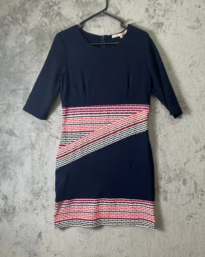 Hutch‎ Kellen Sheath Dress Anthropologie Blue Striped Knit Office Preppy M New thumbnail 1