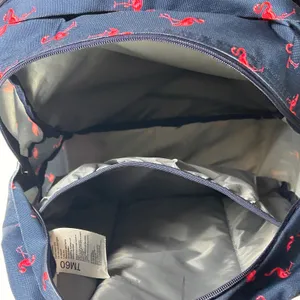 Trans by JanSport Pink Flamingo Backpack SuperBreak School Bag Navy Blue Pink thumbnail 13