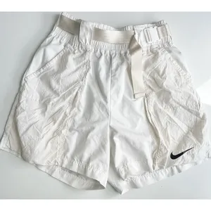 Nike • White Women's Swoosh Woven Sport Shorts thumbnail 6