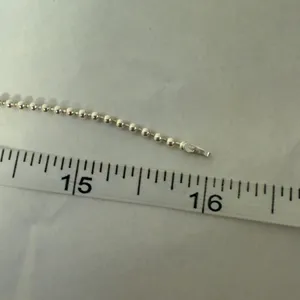Sterling Silver Dots Chain & Onyx Pendant NWOT thumbnail 7