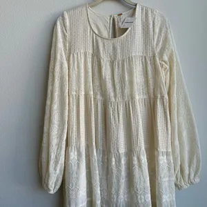 NWT Free People Gemma Cottagecore Lace Midi Dress Size XS Cream Boho Feminine thumbnail 3