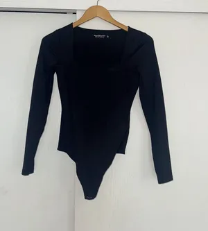 Abercrombie Black Long Sleeve Bodysuit thumbnail 1