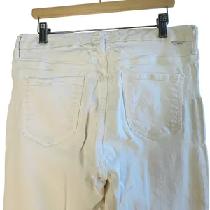 Mother High Waisted Looker Ankle Fray White Distressed Skinny‎ Jeans 29 READ thumbnail 16