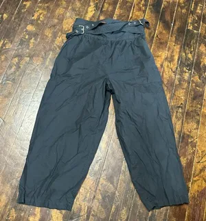 Anthropologie wide leg wrap buckle belt M casual pants thumbnail 1