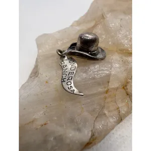 Vintage Sterling Silver Ponderosa Ranch Cowboy Hat Charm Bonanza Western 3.07g thumbnail 2