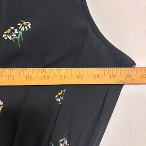 Old Navy Daisy Dress Womens L‎ Black Midi Cottage Casual Party Sundress Summer thumbnail 7