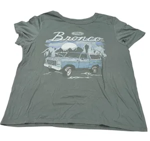 Ford Bronco womens retro green graphic T shirt. Size XL. off roading thumbnail 1