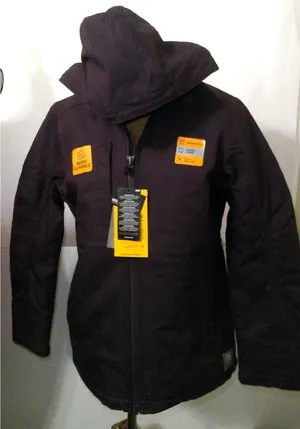 New NWT Ariat Womens Small Dark Purple Rebar Coat Jacket Plum Durable Insulated thumbnail 1