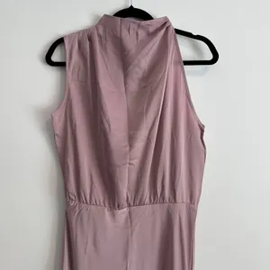 PrettyGarden High Neck Sleeveless Maxi Dress Women's Medium Purple Satin New thumbnail 3