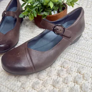 DANSKO Women’s 41 10.5 Fawna Mary Jane Wedge Comfort Shoe Chestnut Brown thumbnail 5