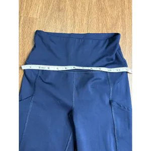 American Eagle Womens High Rise Pocket Leggings Navy Blue Athletic‎ Yoga Small S thumbnail 3
