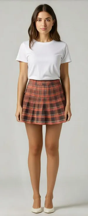 EUC Urban Outfitters Women' plaid pleated skirt. thumbnail 1
