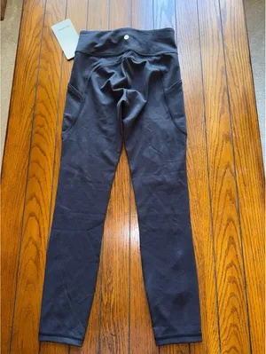 Lululemon Invigorate With Pockets High Rise 25” Black Size 4 NWT thumbnail 2