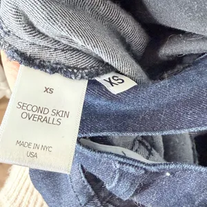WeWoreWhat Second Skin Dark Blue Denim Overalls Women's XS thumbnail 10