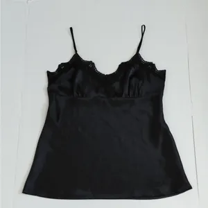 Rampage 90s Revival Y2K Satin Lingerie Cami Babydoll Top Sz XL Black Coquette Sleepwear thumbnail 3