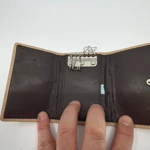 Coach Signature C 6-Ring Brown Coated Canvas Key Case thumbnail 4