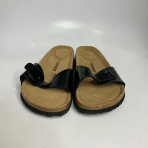 Cushionare Luca vegan patent leather slip on sandals cork Footbed Women's 11‎ thumbnail 2