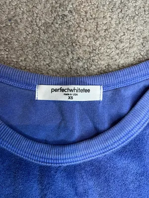 Perfectwhitetee blue terry loop dress Size XS thumbnail 4