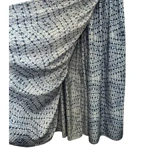 Billabong Blue Tie Dye Wrap Maxi‎ Skirt Women's Large Boho Beach Festival thumbnail 3
