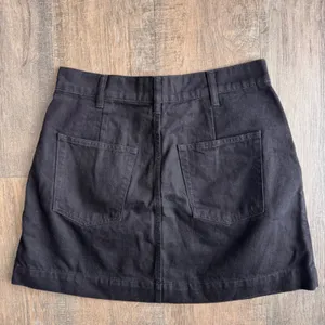 Free People We The Free Black‎ Denim Pleated Mini Skirt Size 29 Regular Cotton thumbnail 2