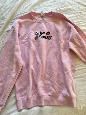 pink crewneck thumbnail 1