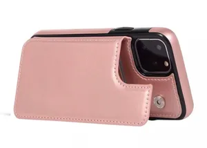 iPhone 12Pro Max Fashion Flip Cards Holder Wallet Case Rose Gold thumbnail 4
